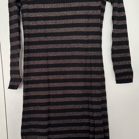 Banana Republic Metallic Striped Midi Dress, P/XS - Picture 4 of 4